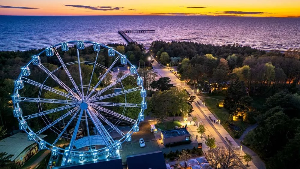 Palanga saulei leidžiantis